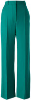 Céline - pantalon ample à détail plissé - women - coton/Polyamide/laine vierge - 36