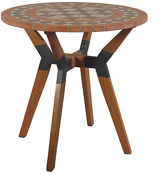 One Kings Lane Terracotta Outdoor Bistro Table - Brown