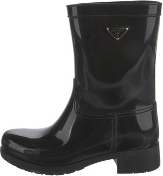 Shop PRADA 2022 SS Rubber Sole Street Style Rain Boots Boots by AceGlobal