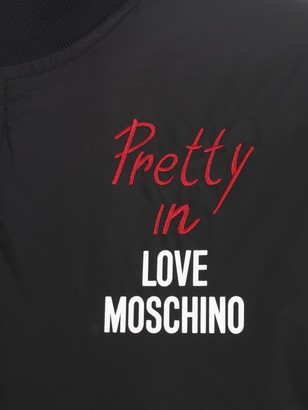 Love Moschino Padded Jacket W/written Pretty In