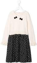 Thumbnail for your product : Familiar polka dot bow dress
