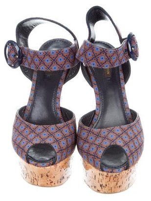 Louis Vuitton Woven Platform Sandals