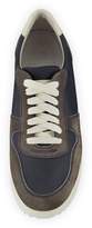 Thumbnail for your product : Brunello Cucinelli Men's Suede-Trim Trainer Sneakers, Navy