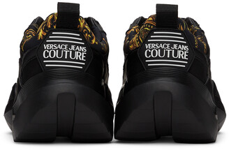 Versace Jeans Couture Black Baroque Logo Gravity Sneakers