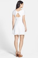 Thumbnail for your product : Love Squared Textured Bow Back Skater Dress (Juniors)