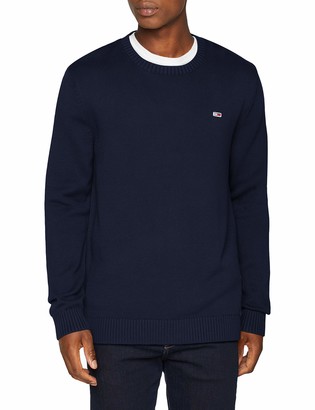 tommy hilfiger black crew neck jumper
