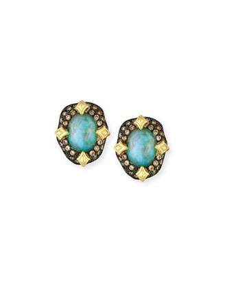 Armenta Old World Peruvian Opal Earrings with Diamonds