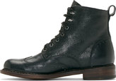 Thumbnail for your product : Rag and Bone 3856 Rag & Bone Black Embossed Leather Cozen Wingtip Boots