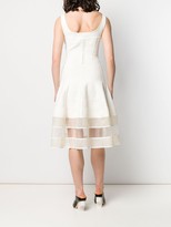 Thumbnail for your product : Alexander McQueen Stitch Fitted Midi Dress