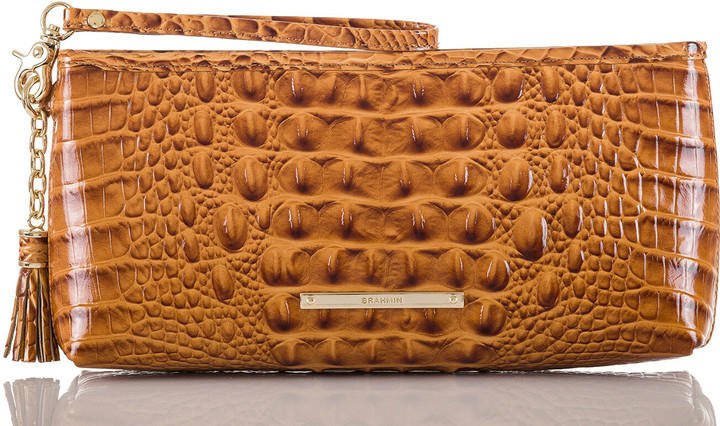 brahmin dark rum wallet