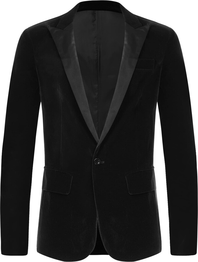 Jugaoge Men's Tuxedo Dinner Jacket Regular Fit Tuxedo Suit Coat