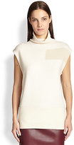 Thumbnail for your product : McQ Wool & Cashmere Cap-Sleeved Turtleneck Sweater