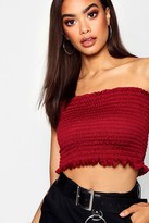Thumbnail for your product : boohoo Shirred Bandeau Top
