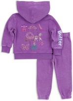 Thumbnail for your product : Butter Shoes Girls' Sparkle Princess Embellished Hoodie & Sweatpants Set
