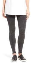 Thumbnail for your product : Nordstrom Women's Moto Washed Cotton Blend Leggings