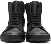Thumbnail for your product : Jil Sander Black Leather High-Top Sneakers
