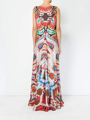 Afroditi Hera patterned maxi dress