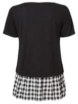 Thumbnail for your product : Gail Gingham Woven Contrast Tee
