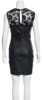 Thumbnail for your product : Robert Rodriguez Sleeveless Leather Dress
