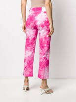 Thumbnail for your product : MSGM Tie-Dye Print Cropped Jeans