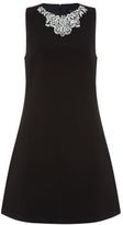 Thumbnail for your product : New Look Black Sleeveless Embellished Neck Shift