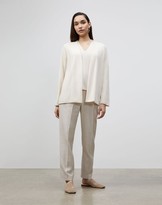 Thumbnail for your product : Lafayette 148 New York Plus-Size KindCashmere Raglan Sleeve V-Neck Sweater
