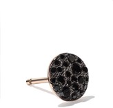 Thumbnail for your product : Pomellato 18kt rose gold Sabbia black diamond stud earring