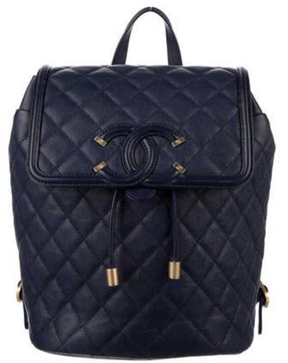 chanel filigree backpack