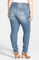 Thumbnail for your product : DKNY 'Soho' Stretch Skinny Crop Jeans (Rodeo) (Plus Size)