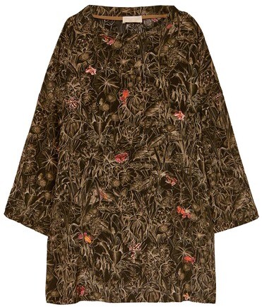 Momonì Bayonne Dress In Printed Silk - ShopStyle