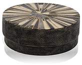 Thumbnail for your product : R & Y Augousti Sunburst Large Round Box-Gray Shagreen