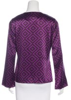 Thumbnail for your product : Tory Burch Silk Geometric Print Top