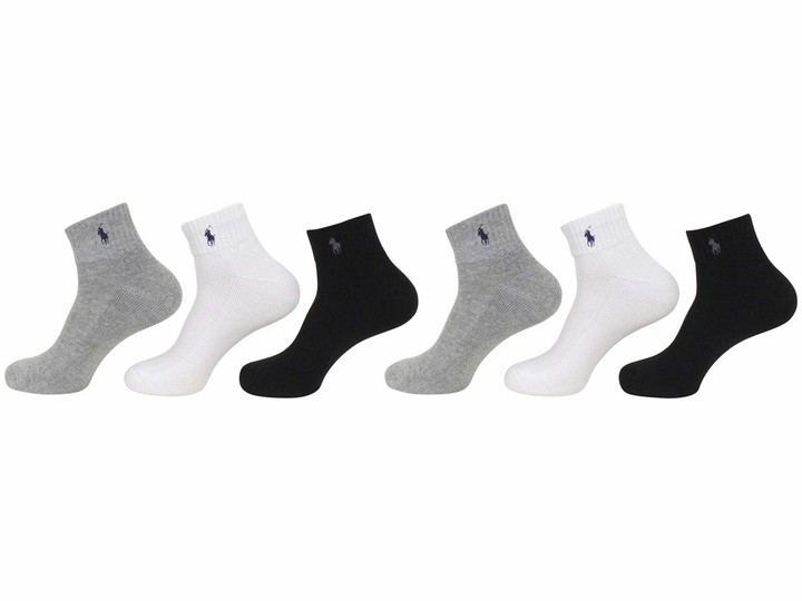 polo ralph lauren classic quarter socks 6 pairs