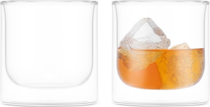 Bodum Skal Double-Walled Whiskey Glasses, Set of 2