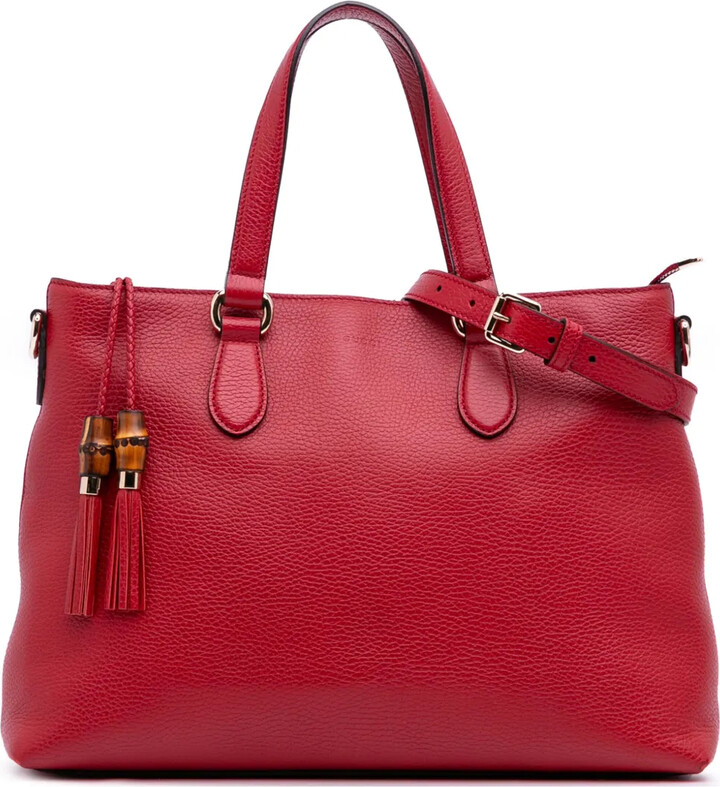 2016-2025 Leather Bamboo Tassel satchel