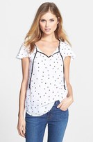 Thumbnail for your product : Kensie Square Dots Top