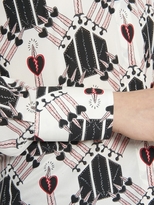 Thumbnail for your product : Valentino Love Blades Button Front Blouse