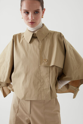 COS Cropped Trench Coat Cape
