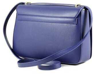 Love Moschino Blue Eco-Leather Heart Shoulder Bag