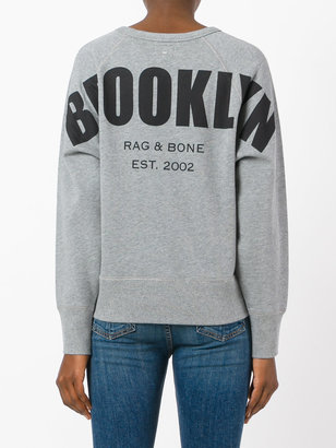 Rag & Bone 'Brooklyn' back printed sweatshirt