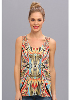 Thumbnail for your product : Nally & Millie Yellow Multi Printed Tank