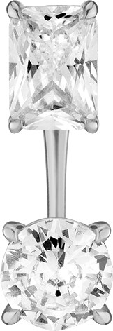 AUrate New York Lab Grown Diamond Ear Jacket - 1ct Oval Bottom Stone