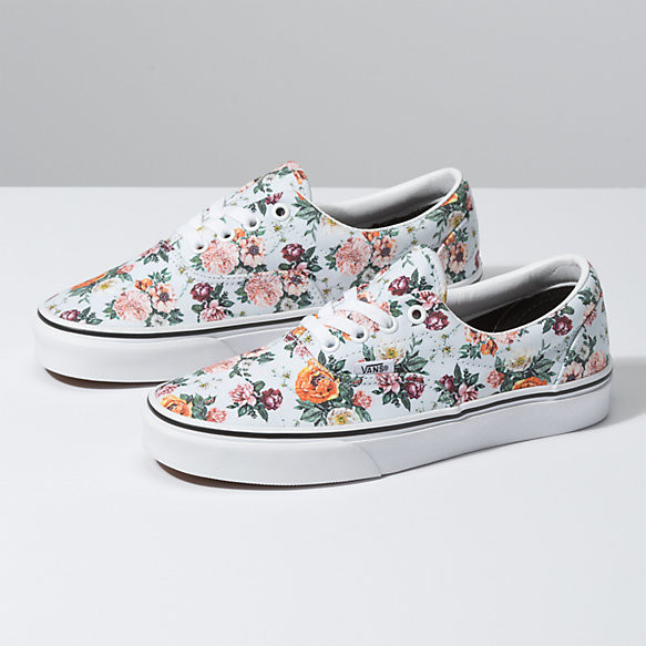 vans shoes floral design