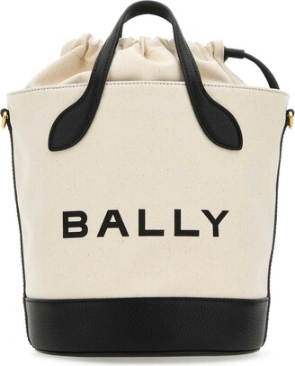 Bally Canvas And Leather Cleoh Xs Bucket Bag - ShopStyle