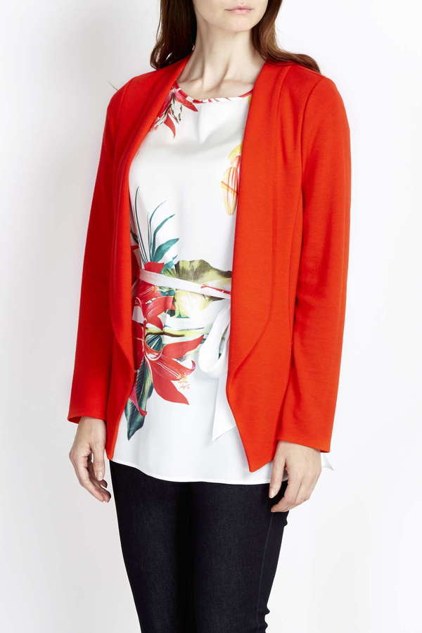 Wallis Red Short Jacket ShopStyle