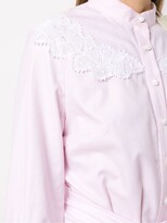 Thumbnail for your product : Martha Medeiros Shirt Dress With Lace Detail