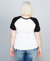 Thumbnail for your product : Wet Seal Soft Henley Baseball Tee