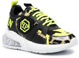 Thumbnail for your product : Philipp Plein Runner leopard-print trainers