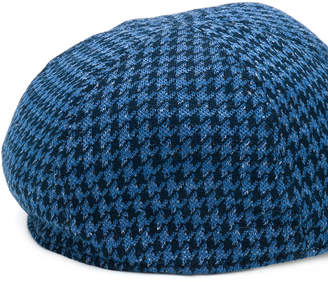 Lardini check patterned hat