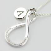 Thumbnail for your product : Nest Personalised Silver Infinity Necklace